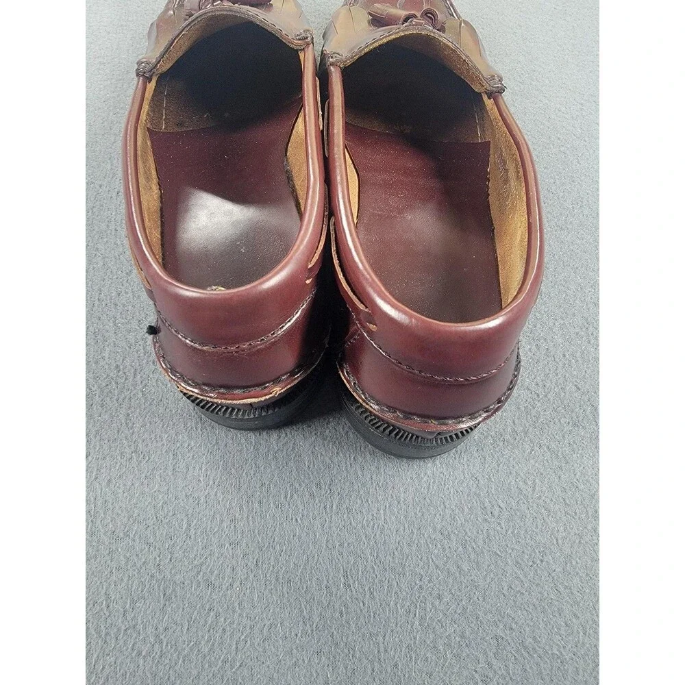Florsheim Shoes Mens Size 9.5 D Burgundy Leather Tassel Loafers Dress‎ Classic